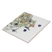 ハチドリの鳥の野性生物動物の花のタイル タイル (側面)