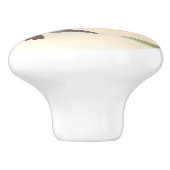 ハチドリの鳥の野性生物動物の花柄のノブ セラミックノブ (側面)