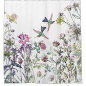 ハチドリの鳥の野生の花によってはシャワー・カーテンが開花します シャワーカーテン (正面)