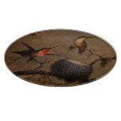ハチドリの鳥ビクトリアンの巣絵画の カッティングボード (角)