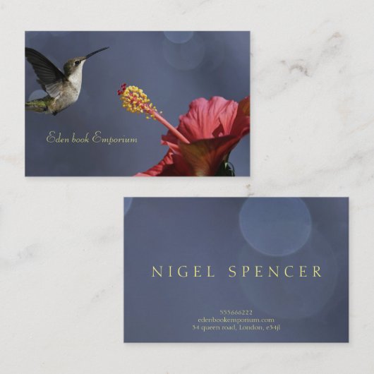 ハチドリのibiscusの名刺 名刺 (正面/裏面)