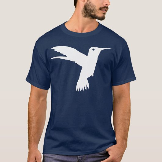 ハチドリのTシャツの白 Tシャツ (正面)