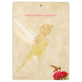 ハチドリは、見ます! -クリップボード クリップボード (裏面)