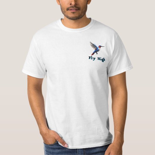 ハチドリを飛ばす –  Tシャツ (正面)