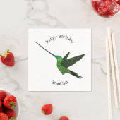 ハチドリイラストレーション スタンダードカクテルナプキン (インサイチュ)