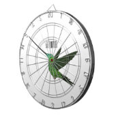 ハチドリイラストレーション ダーツボード (正面右)