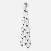 ハチドリイラストレーション ネクタイ (裏面)