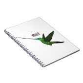 ハチドリイラストレーション ノートブック (右側)