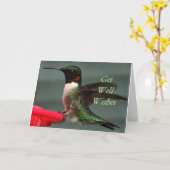 ハチドリオス8891-カスタマイズ任意の大事な行事 カード (黄色い花)