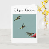 ハチドリカード カード (黄色い花)