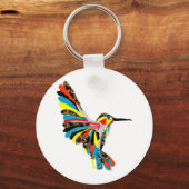 ハチドリスケッチ キーホルダー (正面)