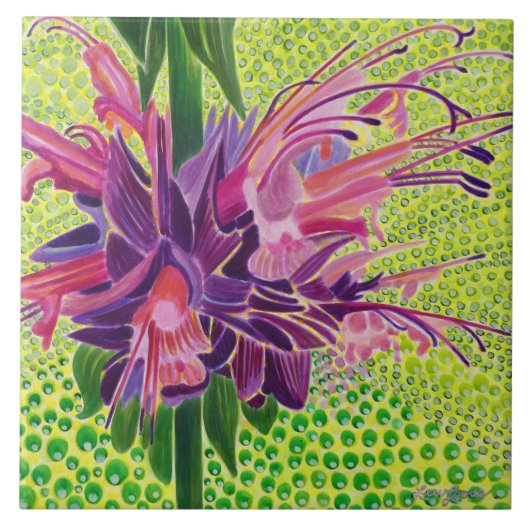 ハチドリセージ陶材瓦 タイル (正面)