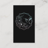 ハチドリフラワー野鳥観察自然鳥愛好家 名刺 (正面)