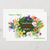 ハチドリフローラセーブ・ザ・デート案内 招待状 (正面/裏面)