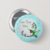 ハチドリボタン 缶バッジ (正面&裏面)