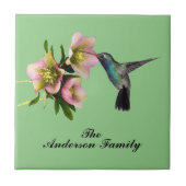 ハチドリモノグラム タイル (正面)