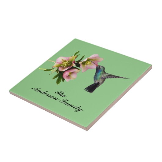 ハチドリモノグラム タイル (側面)