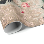 ハチドリレース及び花包紙 ラッピングペーパー (ロールコーナー)