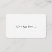 ハチドリ及び花の名刺 名刺 (裏面)