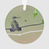 ハチドリ及び蜂蜜の蜂 オーナメント (裏面)