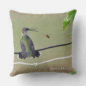 ハチドリ及び蜂蜜の蜂 クッション (裏面)