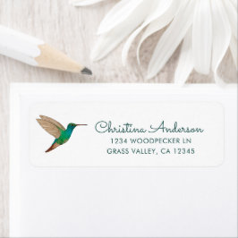 ハチドリ差出人住所ラベル ラベル