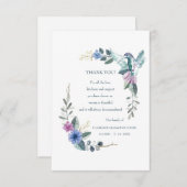 ハチドリ忌避サンキューカード 招待状 (正面/裏面)