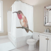 ハチドリ水彩 シャワーカーテン (インサイチュ)