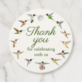 ハチドリ祝に来てくれてありがとう フェイバータグ (正面)