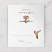 ハチドリ結婚ス座席表 プレイスカード (外部開封)