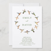 ハチドリ結婚ドリの 招待状 (正面)