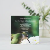 ハチドリ結婚式招待状 招待状 (スタンド正面)