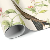 ハチドリ葉アイボリー ラッピングペーパー (ロールコーナー)