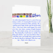 ハチドリ飛行ファインアートの絵画カード カード (裏面)