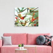 ハチドリ鳥の野生生物絵画クラシック キャンバスプリント (インサイチュ (リビング))