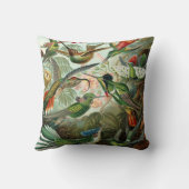 ハチドリ鳥の野生生物絵画クラシック クッション (裏面)