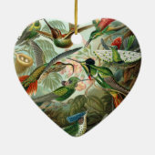 ハチドリ鳥の野生生物絵画クラシック セラミックオーナメント (裏面)