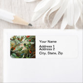 ハチドリ鳥の野生生物絵画クラシック ラベル (インサイチュ)