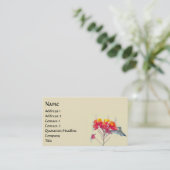 ハチドリ鳥獣野生動物フローラ 名刺 (スタンド正面)