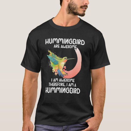 ハチドリ鳥観察バードキーパー Tシャツ (正面)