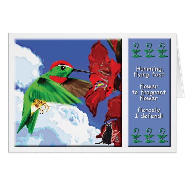 ハチドリ (正面横)