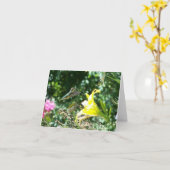 ハチドリ5 カード (黄色い花)