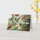 ハチドリ カード (黄色い花)