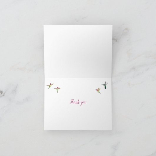 ハチドリ カード (内部)