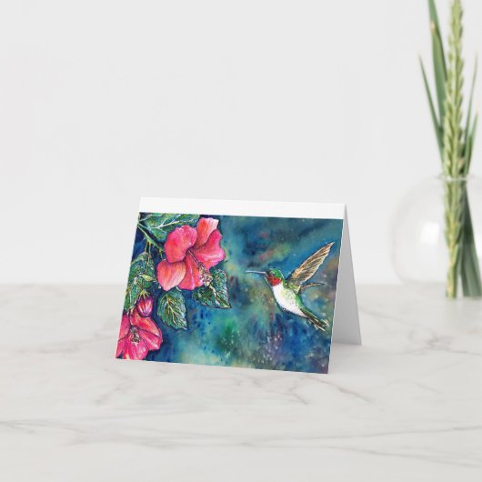 ハチドリ カード (正面)
