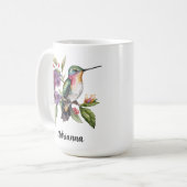 ハチドリ ガーデン 花 春 コーヒーマグカップ (正面左)