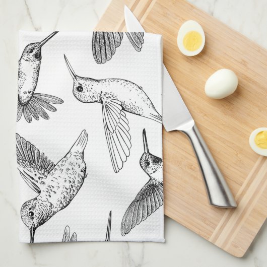 ハチドリ キッチンタオル (四つ折り)