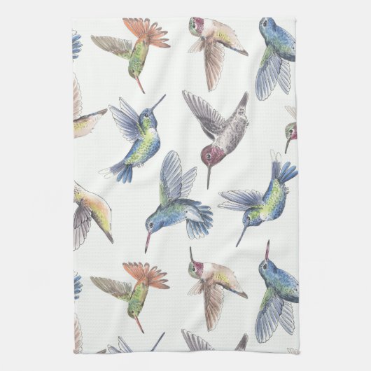 ハチドリ キッチンタオル (縦)