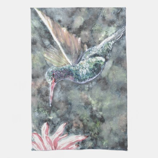 ハチドリ キッチンタオル (縦)
