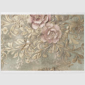 ハチドリ ギルデッド パティナ エンボス加工の花柄効果 薄葉紙 (正面)